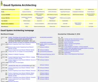 Gaudisite.nl(Gaud&iacute System Architecting) Screenshot