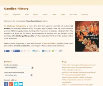 Gaudiyahistory.com(Gaudiyahistory) Screenshot