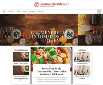 Gaumenfreuden.at(Gutes Essen mit allen Sinnen zu genießen) Screenshot