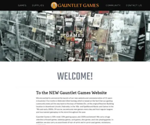 Gauntletgames-Store.com(Gauntlet Games) Screenshot