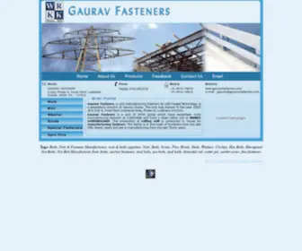 GauravFasteners.com(Nuts and Bolts Manufacturers) Screenshot