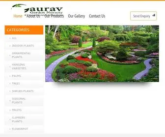 Gauravgardennursery.com(Gaurav Garden Nursery Raipur Chhattisgarh) Screenshot