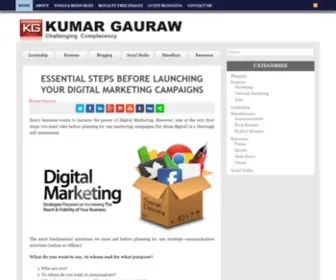 Gauraw.com(Kumar Gauraw) Screenshot