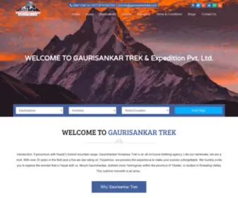 Gaurisankartrek.com(The Gaurishankar Himalaya Trek & Expedition Pvt. Ltd) Screenshot
