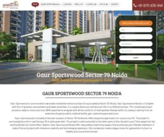 Gaursportswood.org.in(Gaur Sportswood Sector 79 Noida) Screenshot