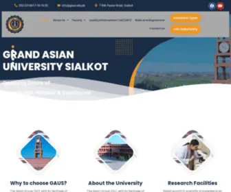 Gaus.edu.pk(Gaus University) Screenshot