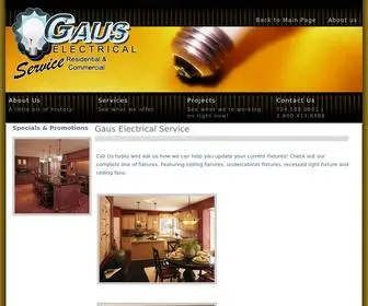 Gauselectric.com(Gaus Electrical Service) Screenshot