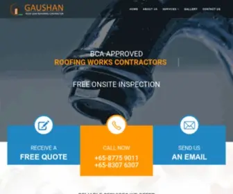 Gaushanconstruction.com.sg(Roofing, waterproofing specialist singapore Contractors) Screenshot