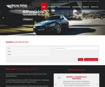 Gautengmotors.co.za(Gauteng Motor Centre) Screenshot