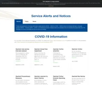 Gautrainalerts.co.za(For people on the move) Screenshot