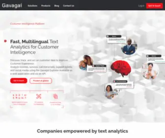 Gavagai.io(Native text analytics in 47 languages. Capture insights from customer conversations and feedback) Screenshot