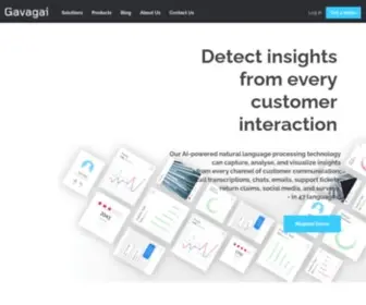 Gavagai.se(Native text analytics in 47 languages. Capture insights from customer conversations and feedback) Screenshot