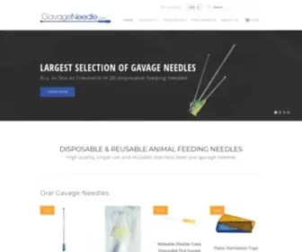 Gavageneedle.com(Disposable & Reusable Oral Gavage Needles For Mice and Rats) Screenshot