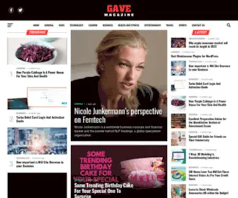 Gavemagazine.com(Gave Magazine Home) Screenshot