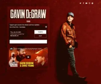 Gavindegraw.com(Tour Dates) Screenshot