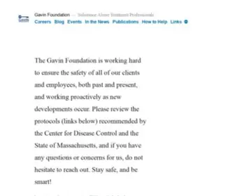 Gavinfoundation.org(Substance Abuse Treatment Professionals) Screenshot