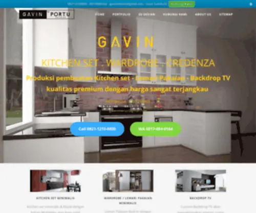 Gavinfurniture.com(Kitchen set minimalis) Screenshot