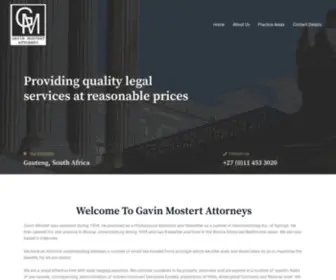 Gavinmostert.co.za(Providing Quality Legal Services At Reasonable Prices) Screenshot