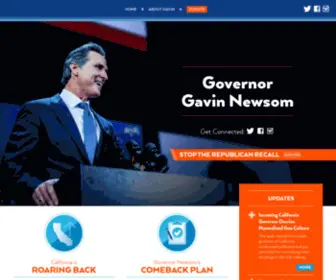 Gavinnewsom.com(Gavinnewsom) Screenshot