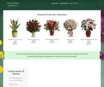 Gavinshouseofflowers.net(South Hill Florist) Screenshot