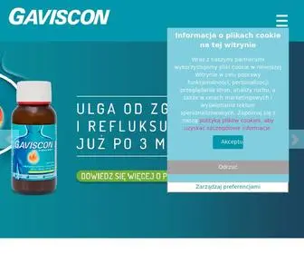 Gaviscon.pl(Natychmiastowa ulga od zgagi i niestrawności) Screenshot