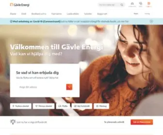 Gavleenergi.se(100 % förnybar el och fjärrvärme) Screenshot