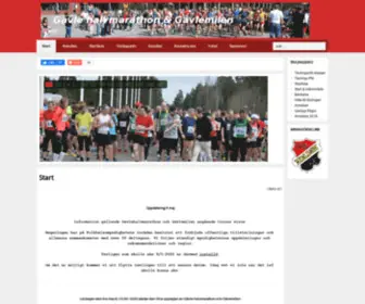 GavlehalvMarathon.se(Gävle Halvmarathon) Screenshot