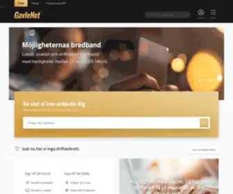 Gavlenet.com(Bredband pÃ¥ riktigt GavleNet) Screenshot