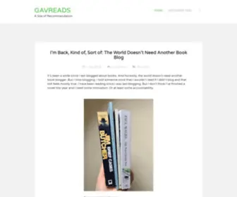 Gavreads.co.uk(My blog) Screenshot