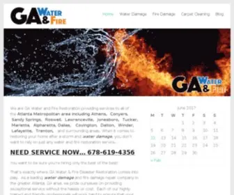 Gawaterandfire.com(GA Water & Fire RestorationWater Damage Company Atlanta) Screenshot