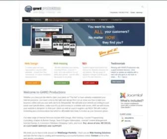 Gawdproductions.ca(Ontario Web Design) Screenshot