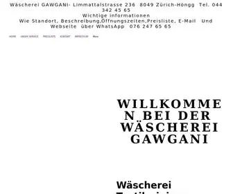 Gawgani.ch(Wäscherei) Screenshot