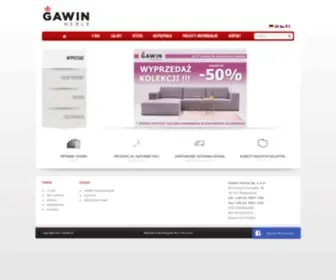 Gawin.pl(Producent mebli tapicerowanych) Screenshot