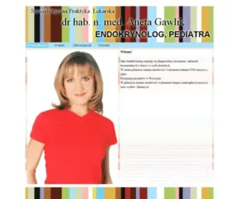 Gawlik.net.pl(Endokrynolog dr hab) Screenshot