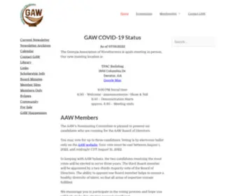 Gawoodturner.org(GAW) Screenshot