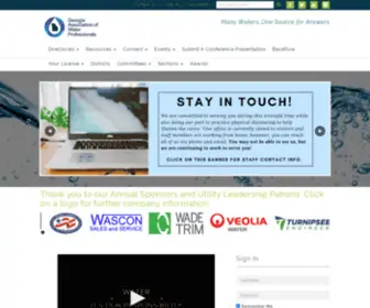 Gawp.org(Georgia Association of Water Professionals) Screenshot