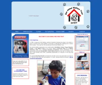 Gawt.org(GAWT is the official website of Goa Animal & Welfare Trust in Goa) Screenshot