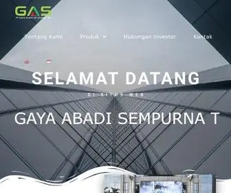 Gaya-Slis.com(PT GAS TBK) Screenshot