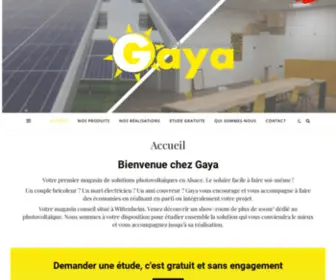 Gaya-Solaire.com(Accueil) Screenshot