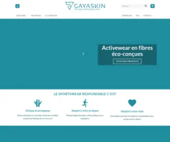 Gayaskin.fr(Vêtements de sport éco) Screenshot