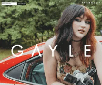 Gayleofficial.com(GAYLE Official Website) Screenshot