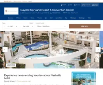 Gaylordopryland.com(Nashville Luxury Hotels) Screenshot