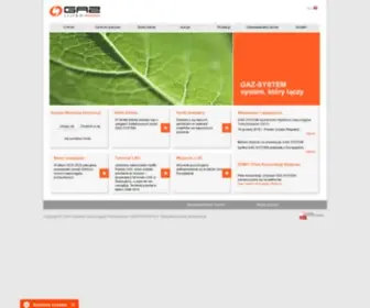 Gaz-SYstem.pl(GAZ-SYSTEM S.A.: Gaz ziemny, Gazociągi) Screenshot