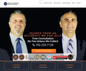 Gazdatadayon.com(Las Vegas Personal Injury & Motor Vehicle Accident Injury Attorneys) Screenshot