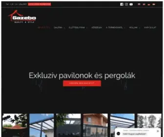 Gazebo-Pavilonok.hu(Exkluzívne záhradné altánky a pergoly) Screenshot