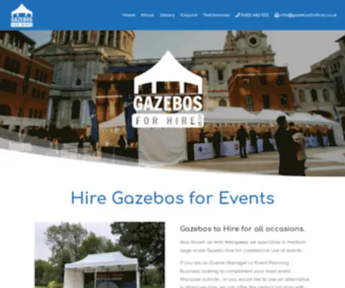 Gazebosforhire.co.uk(Gazebos For Hire) Screenshot