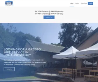 Gazebosforhire.co.za(Gazebos for Hire) Screenshot