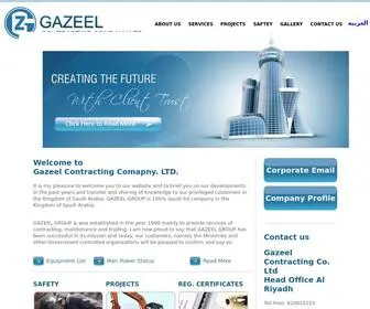 Gazeel.com.sa(Gazeel contracting Co) Screenshot