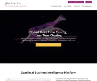 Gazelle.ai(Investment Attraction Platform for Economic Developers) Screenshot