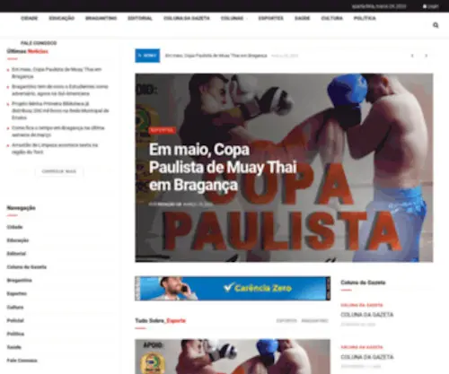 Gazetabragantina.com.br(Gazeta Bragantina) Screenshot